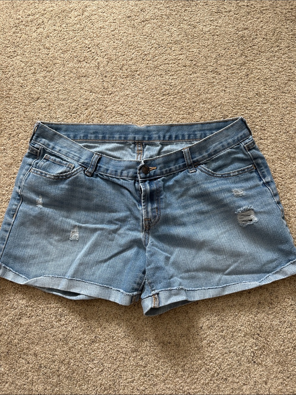 Old Navy Light Wash Denim Cutoff Shorts